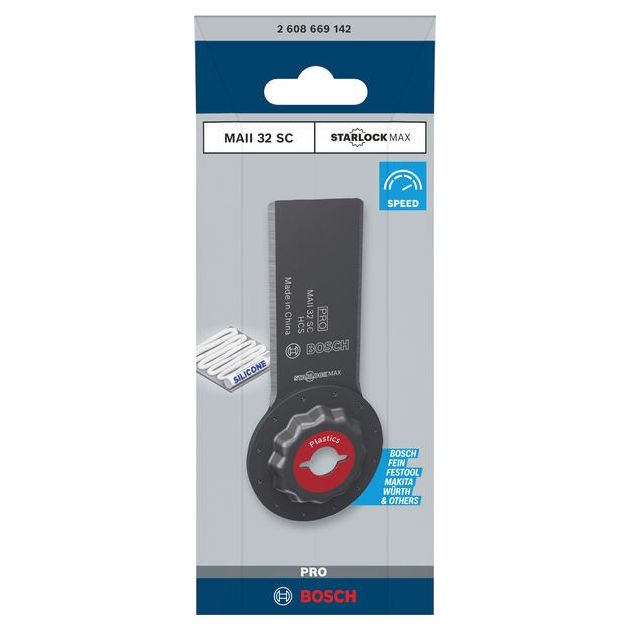 Полотно для мультиинструмента BOSCH PRO MAII 32 SC, 32x55 мм, фото , изображение 2 | SNABZHENIE.com.ua Полотно для мультиинструмента BOSCH PRO MAII 32 SC, 32x55 мм, фото , изображение 2 | SNABZHENIE.com.ua