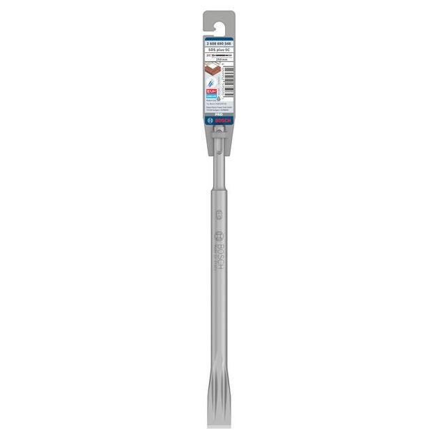 Зубило плоское PRO SDS plus-5C, 20x250 мм, BOSCH, фото , изображение 2 | SNABZHENIE.com.ua