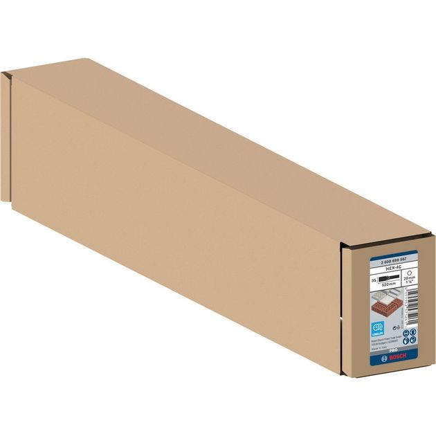 Плоское зубило BOSCH PRO HEX-4C 28 мм, 35 x 520 мм, фото , изображение 2 | SNABZHENIE.com.ua