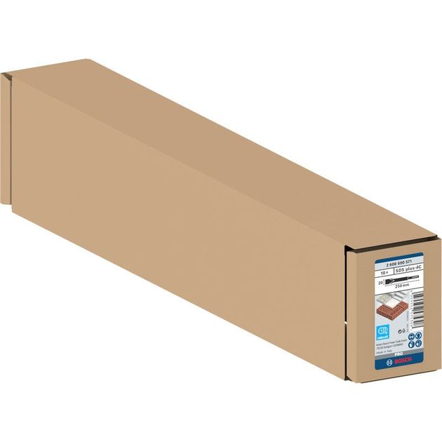 Набор плоских зубил PRO SDS plus-4C, 20x250 мм BOSCH, фото , изображение 2 | SNABZHENIE.com.ua