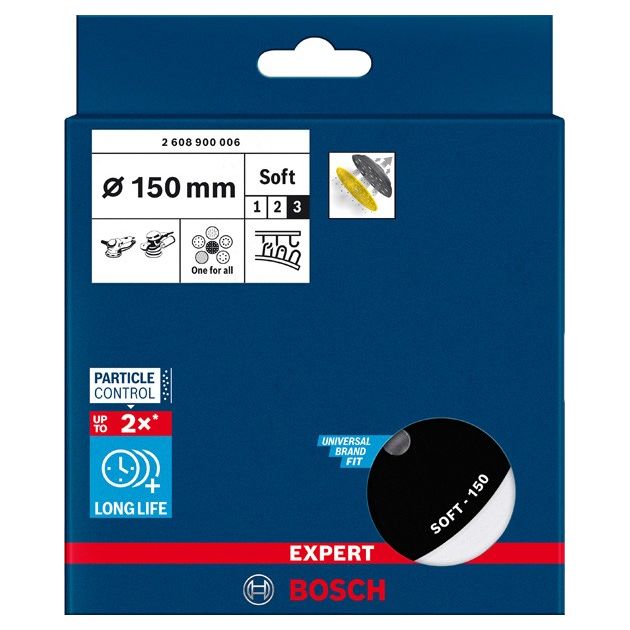 Опорні тарілки універсальні з отворами EXPERT Multihole, 150 мм, м'які BOSCH, фото , зображення 2 | SNABZHENIE.com.ua