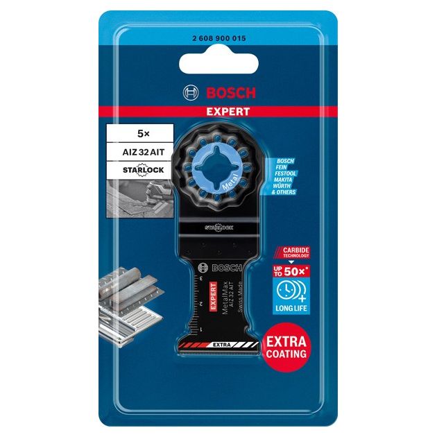 Полотно для багатофункціональних машин EXPERT MetalMax AIZ 32 AIT, 40 x 32 мм, 5 шт. BOSCH, фото , зображення 2 | SNABZHENIE.com.ua