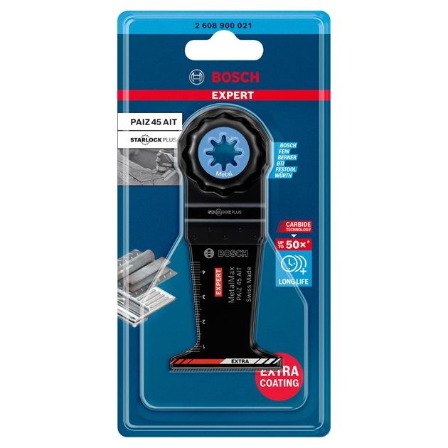 Полотно для машин EXPERT MetalMax PAIZ 45 AIT, 45 мм BOSCH, фото , изображение 2 | SNABZHENIE.com.ua Полотно для машин EXPERT MetalMax PAIZ 45 AIT, 45 мм BOSCH, фото , изображение 2 | SNABZHENIE.com.ua