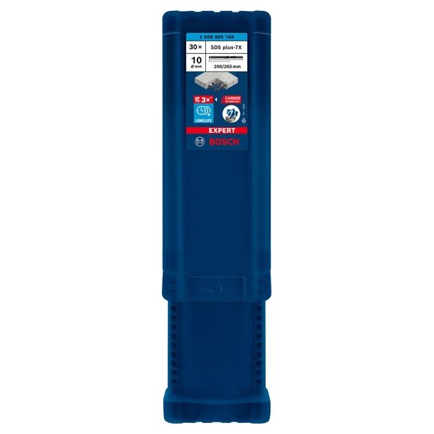Ударное сверло BOSCH EXPERT SDS plus-7X, 10x200 мм, 30 шт., фото , изображение 2 | SNABZHENIE.com.ua Ударное сверло BOSCH EXPERT SDS plus-7X, 10x200 мм, 30 шт., фото , изображение 2 | SNABZHENIE.com.ua