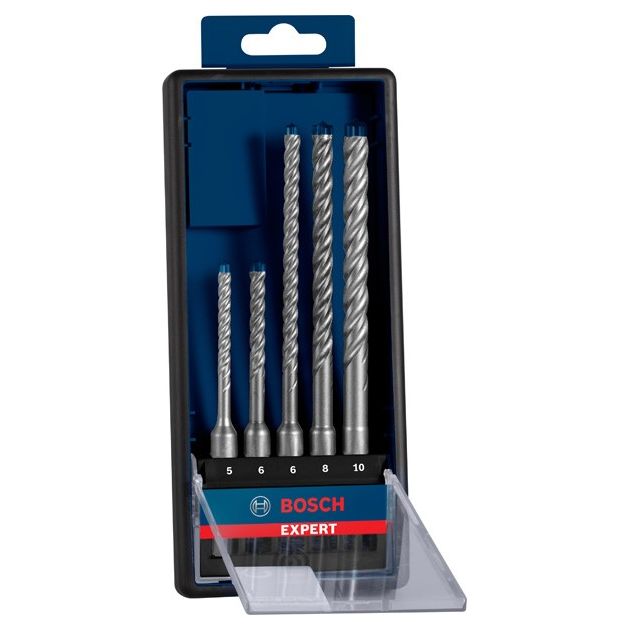Набор сверел ударных BOSCH EXPERT SDS plus-7X, 5 шт, 5-10 мм, фото , изображение 2 | SNABZHENIE.com.ua Набор сверел ударных BOSCH EXPERT SDS plus-7X, 5 шт, 5-10 мм, фото , изображение 2 | SNABZHENIE.com.ua