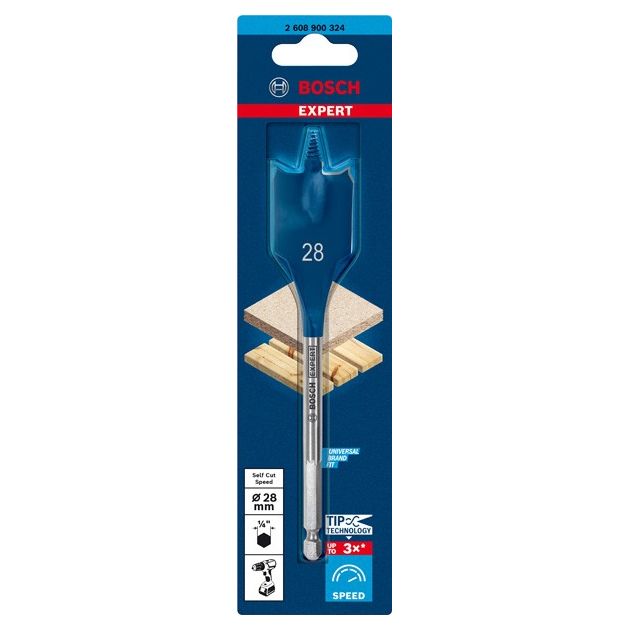 Сверло EXPERT Self Cut Speed Spade 28x152 мм BOSCH, фото , изображение 2 | SNABZHENIE.com.ua Сверло EXPERT Self Cut Speed Spade 28x152 мм BOSCH, фото , изображение 2 | SNABZHENIE.com.ua
