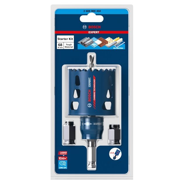 Набір коронок EXPERT Tough Material Starter kit, 68 x 60 мм BOSCH, фото , зображення 2 | SNABZHENIE.com.ua Набір коронок EXPERT Tough Material Starter kit, 68 x 60 мм BOSCH, фото , зображення 2 | SNABZHENIE.com.ua