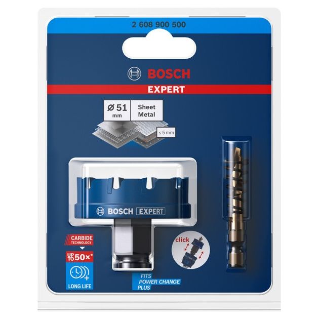 Коронка EXPERT Sheet Metal, 51 x 5 мм BOSCH, фото , зображення 2 | SNABZHENIE.com.ua