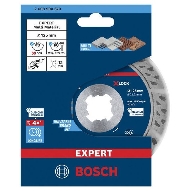Алмазный отрезной круг EXPERT MultiMaterial X-LOCK, 125 мм, BOSCH, фото , изображение 2 | SNABZHENIE.com.ua Алмазный отрезной круг EXPERT MultiMaterial X-LOCK, 125 мм, BOSCH, фото , изображение 2 | SNABZHENIE.com.ua