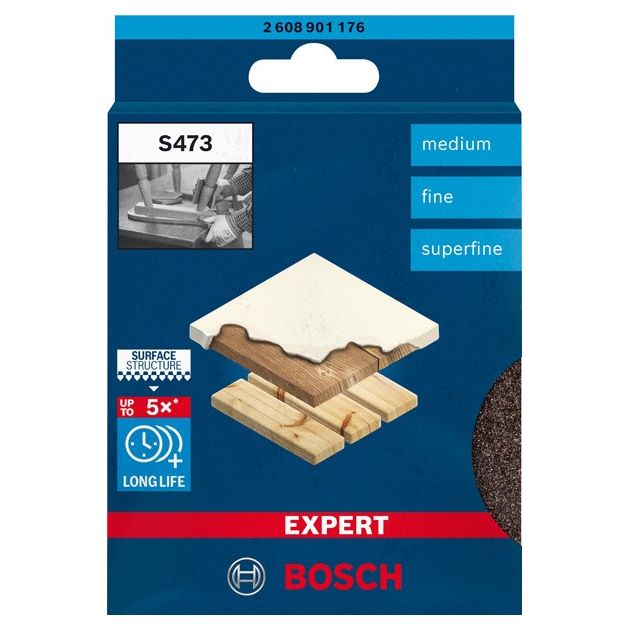 Шлифовальная колодка BOSCH EXPERT S473, 98 x 120 x 13 мм, 3 шт., фото , изображение 2 | SNABZHENIE.com.ua Шлифовальная колодка BOSCH EXPERT S473, 98 x 120 x 13 мм, 3 шт., фото , изображение 2 | SNABZHENIE.com.ua