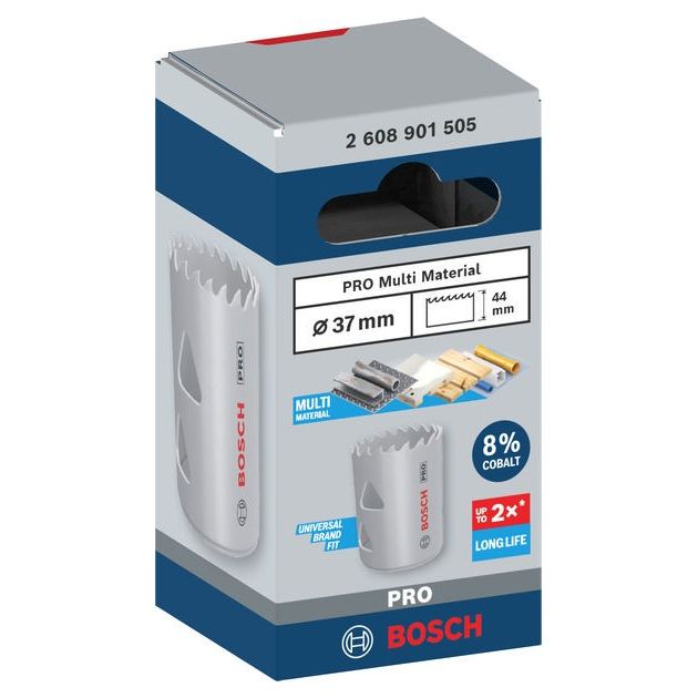 Коронка BOSCH PRO Multi Material 37 мм с резьбой, фото , изображение 2 | SNABZHENIE.com.ua