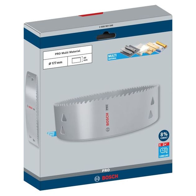 Коронка PRO Multi Material, 177 мм, з різьбою BOSCH, фото , зображення 2 | SNABZHENIE.com.ua Коронка PRO Multi Material, 177 мм, з різьбою BOSCH, фото , зображення 2 | SNABZHENIE.com.ua