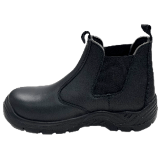 Чоботи низькі робочі з полірованої спилок шкіри YATO CHELSEA розм. 42, чорні з поліуретановою підошвою, фото , зображення 2 | SNABZHENIE.com.ua