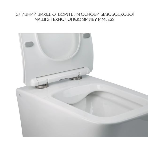 Комплект Qtap Crow 2 в 1: безободковый унитаз и подвесное биде, фото , изображение 4 | SNABZHENIE.com.ua Комплект Qtap Crow 2 в 1: безободковый унитаз и подвесное биде, фото , изображение 4 | SNABZHENIE.com.ua