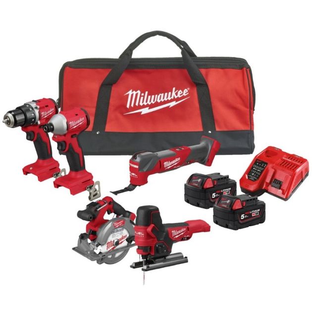 Аккумуляторный инструментальный набор MILWAUKEE M18 BLCPP5A-502B 4933492838, фото  | SNABZHENIE.com.ua