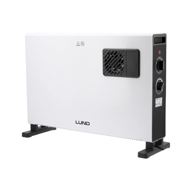 Обогреватель конвекторный LUND 230 В, 2 режима 1,25/2 кВт, вентилятор, фото  | SNABZHENIE.com.ua