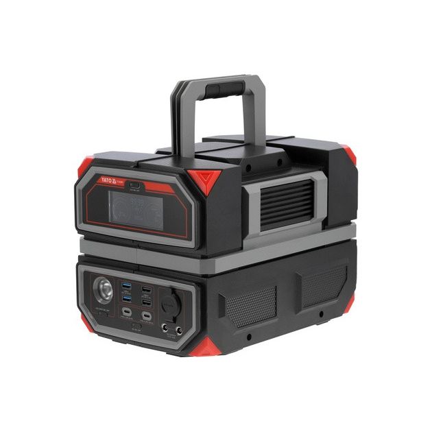 Зарядная станция YATO 504 Втч, выход 600/1200 Вт, порты 230V AC, USB, фото  | SNABZHENIE.com.ua