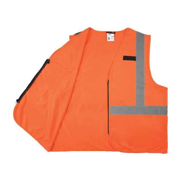 Жилет сигнальный Hi-Viz MILWAUKEE, оранжевый (2XL/3XL), фото , изображение 3 | SNABZHENIE.com.ua