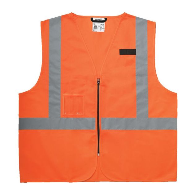 Жилет сигнальний Hi-Viz MILWAUKEE, оранжевий (4XL/5XL), фото  | SNABZHENIE.com.ua