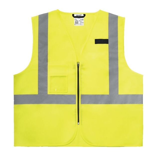 Жилет сигнальный Hi-Viz MILWAUKEE, желтый, 4XL/5XL, фото  | SNABZHENIE.com.ua