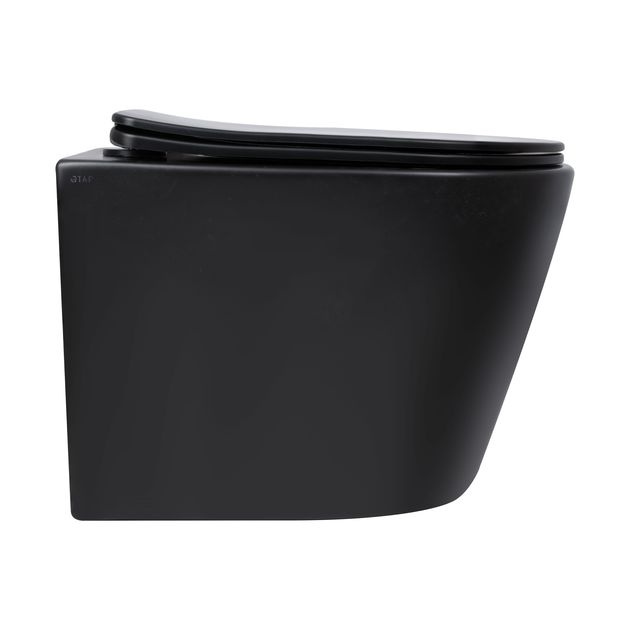 Підвісний унітаз Qtap Scorpio Ultra Quiet з сидінням Soft-Close MATT BLACK QT14332380AMB, фото , зображення 3 | SNABZHENIE.com.ua Підвісний унітаз Qtap Scorpio Ultra Quiet з сидінням Soft-Close MATT BLACK QT14332380AMB, фото , зображення 3 | SNABZHENIE.com.ua