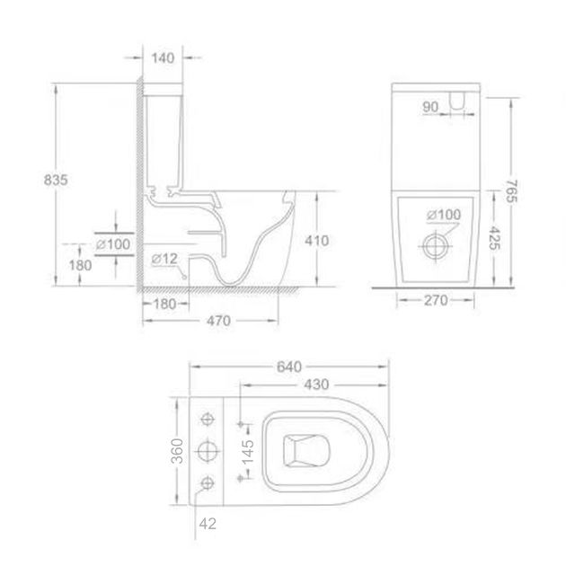 Унитаз Qtap Jay Ultra Quiet с сидением Soft-close 640x360 мм, белый, фото , изображение 2 | SNABZHENIE.com.ua Унитаз Qtap Jay Ultra Quiet с сидением Soft-close 640x360 мм, белый, фото , изображение 2 | SNABZHENIE.com.ua
