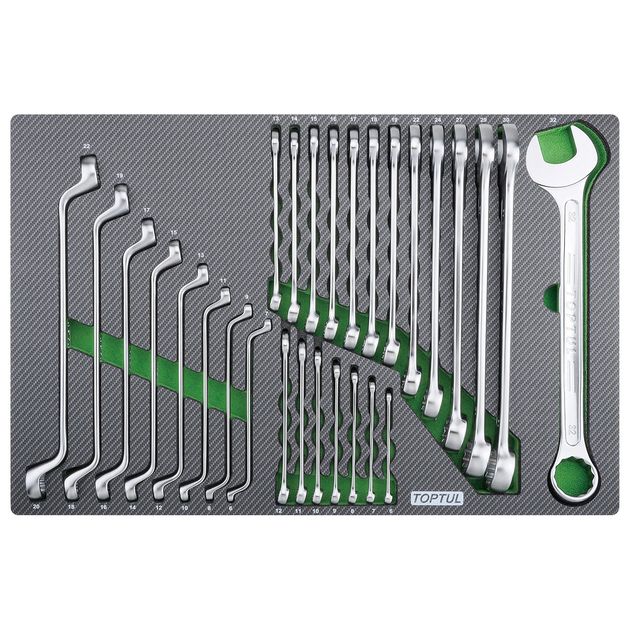 Тележка с инструментом TOPTUL BUMPER 7 секций, 340 ед., серый, фото , изображение 8 | SNABZHENIE.com.ua