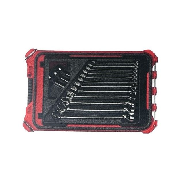 Набор комбинированных гаечных ключей хромированных MAXBITE MILWAUKEE PACKOUT (15 шт), фото  | SNABZHENIE.com.ua