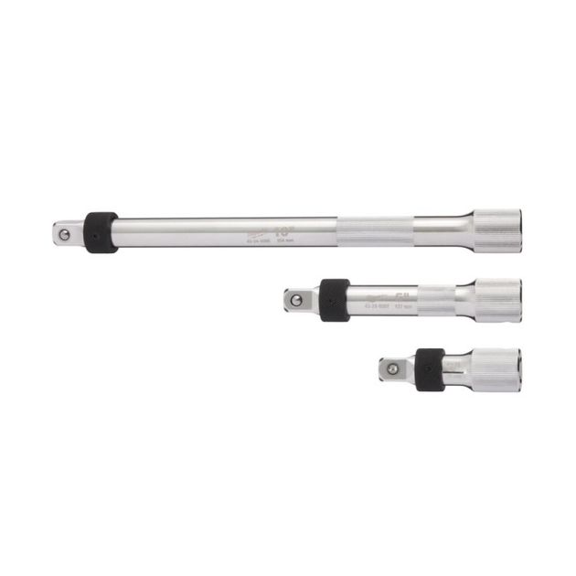 Набір подовжувачів хромованих для головок MILWAUKEE, 1/2'', з фіксатором (3шт), фото , зображення 3 | SNABZHENIE.com.ua Набір подовжувачів хромованих для головок MILWAUKEE, 1/2'', з фіксатором (3шт), фото , зображення 3 | SNABZHENIE.com.ua