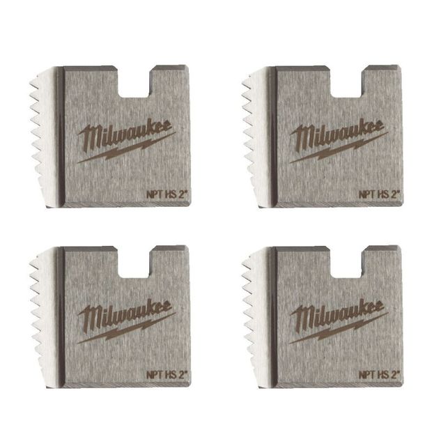 Плашки MILWAUKEE FPTD 2 NPT HS (4шт) для резьбонарезного инструмента M18, фото  | SNABZHENIE.com.ua