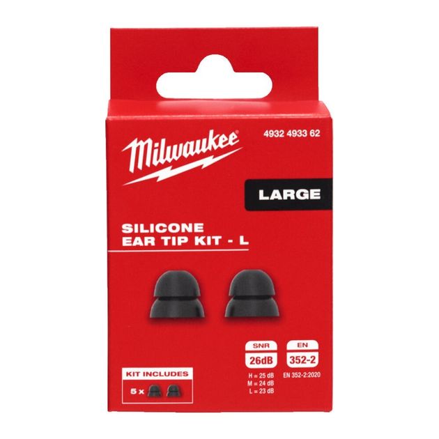 Сменные силиконовые амбушюры для наушников RLEPB MILWAUKEE, L, 5 пар, фото , изображение 2 | SNABZHENIE.com.ua Сменные силиконовые амбушюры для наушников RLEPB MILWAUKEE, L, 5 пар, фото , изображение 2 | SNABZHENIE.com.ua