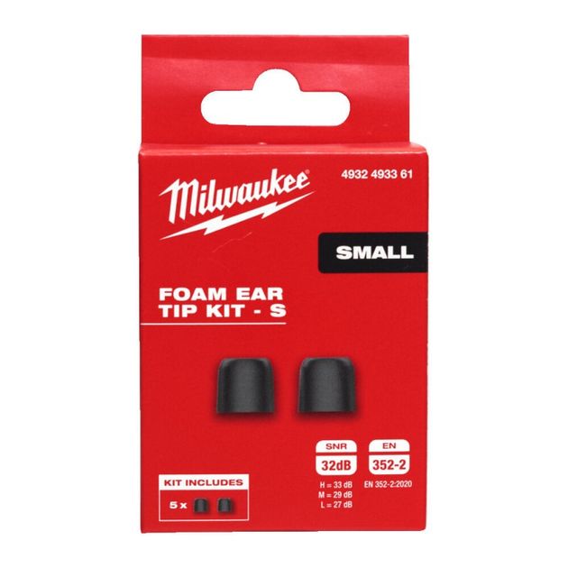 Сменные амбушюры RLEPB MILWAUKEE, пена с эффектом памяти, S, 5 пар, фото , изображение 2 | SNABZHENIE.com.ua