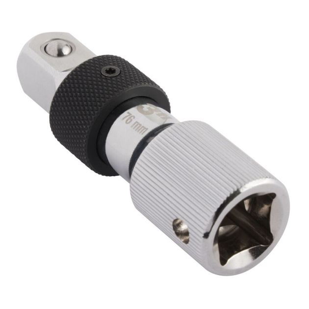 Удлинитель хромированный MILWAUKEE 1/2, фиксатор, 76мм, фото , изображение 2 | SNABZHENIE.com.ua