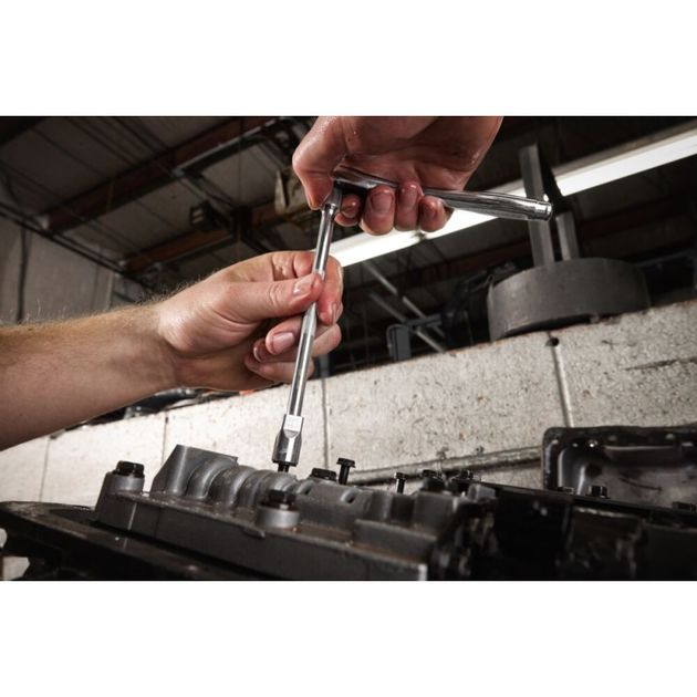 Удлинитель хромированный Wobble 305мм для головок ⅜″ MILWAUKEE, фото , изображение 2 | SNABZHENIE.com.ua Удлинитель хромированный Wobble 305мм для головок ⅜″ MILWAUKEE, фото , изображение 2 | SNABZHENIE.com.ua