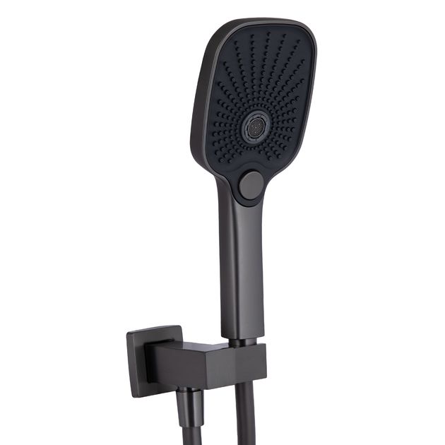 Душевая система Qtap Gemini скрытого монтажа Gunmetal Black PVD, фото , изображение 3 | SNABZHENIE.com.ua Душевая система Qtap Gemini скрытого монтажа Gunmetal Black PVD, фото , изображение 3 | SNABZHENIE.com.ua