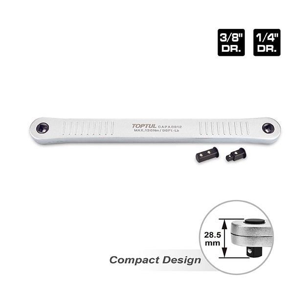 Удлинитель-редуктор для роботи в обмеженому просторі 3/8x1/4, 3/8x3/8 з адаптерами TOPTUL CAPA0812, фото , зображення 2 | SNABZHENIE.com.ua Удлинитель-редуктор для роботи в обмеженому просторі 3/8x1/4, 3/8x3/8 з адаптерами TOPTUL CAPA0812, фото , зображення 2 | SNABZHENIE.com.ua