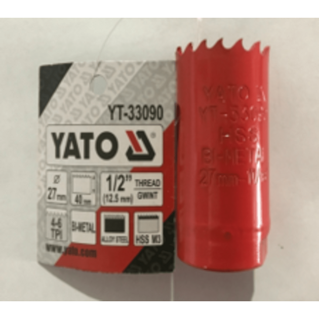 Кольцевая пила BI-METAL YATO HSS M-3, Ø 41 мм, модель YT-33190, фото  | SNABZHENIE.com.ua