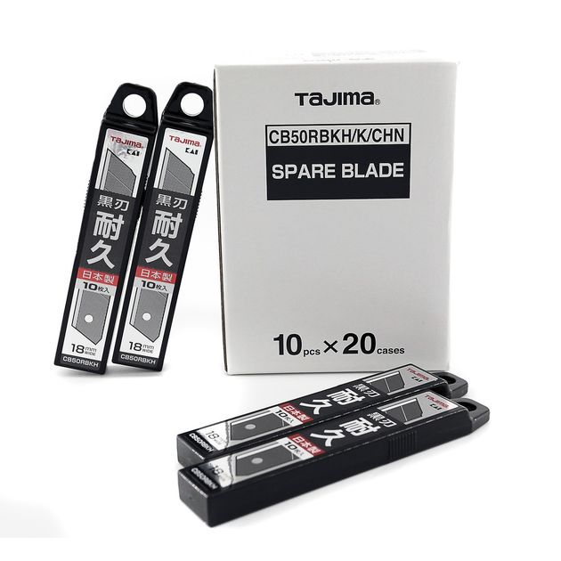 Лезвия TAJIMA 18 мм черные сегментные (10 шт) для ножа CB50RBKH, фото , изображение 10 | SNABZHENIE.com.ua Лезвия TAJIMA 18 мм черные сегментные (10 шт) для ножа CB50RBKH, фото , изображение 10 | SNABZHENIE.com.ua