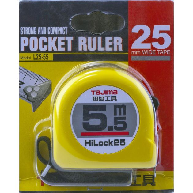 Рулетка строительная TAJIMA HI LOCK L25-55, 5,5м х 25мм, фото , изображение 10 | SNABZHENIE.com.ua Рулетка строительная TAJIMA HI LOCK L25-55, 5,5м х 25мм, фото , изображение 10 | SNABZHENIE.com.ua
