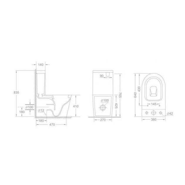 Унітаз підлоговий Qtap Swan Ultra Quiet з сидінням Soft-close 640x360x835 мм QT16222182TW Білий, фото , зображення 2 | SNABZHENIE.com.ua Унітаз підлоговий Qtap Swan Ultra Quiet з сидінням Soft-close 640x360x835 мм QT16222182TW Білий, фото , зображення 2 | SNABZHENIE.com.ua