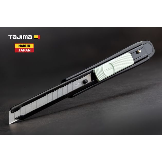 Нож строительный 9 мм TAJIMA DC-A310BK с автоматическим фиксатором, фото  | SNABZHENIE.com.ua