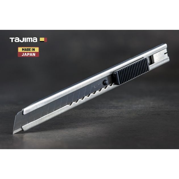 Нож строительный 9 мм TAJIMA LC301B с автоматическим фиксатором, фото  | SNABZHENIE.com.ua