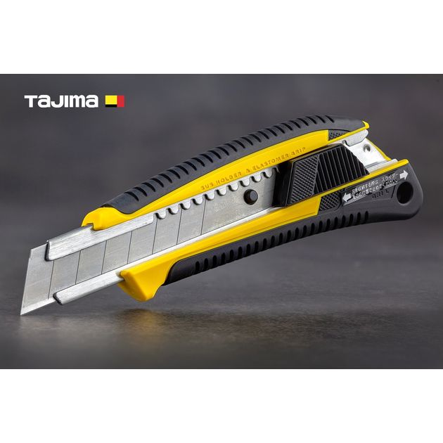 Нож строительный TAJIMA 18 мм с автоматическим фиксатором, фото  | SNABZHENIE.com.ua