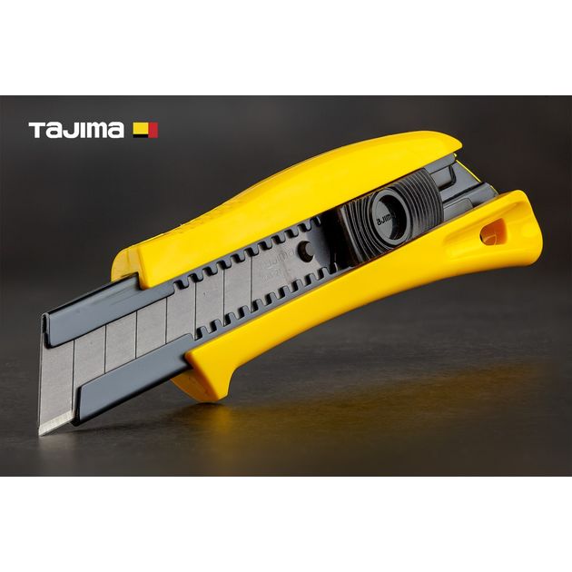 Нож строительный TAJIMA 22 мм с усиленным фиксатором, фото  | SNABZHENIE.com.ua