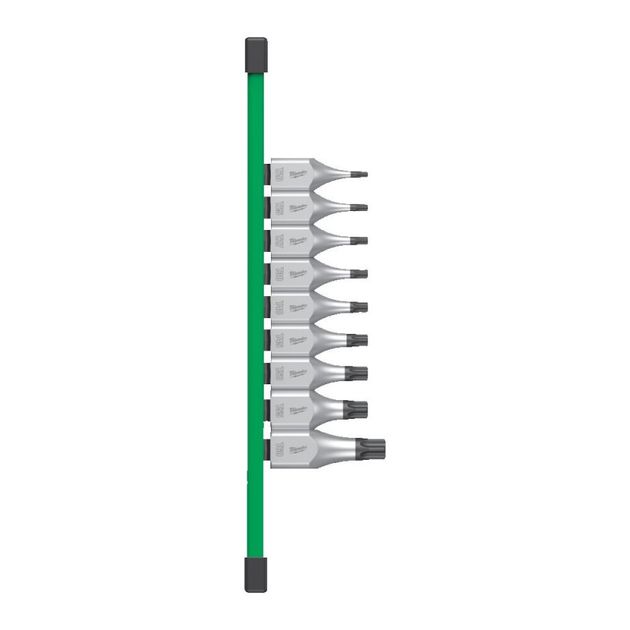 Набор торцевых головок 1/2 MILWAUKEE с битами Torx (Т20-Т60), 9 шт., фото  | SNABZHENIE.com.ua