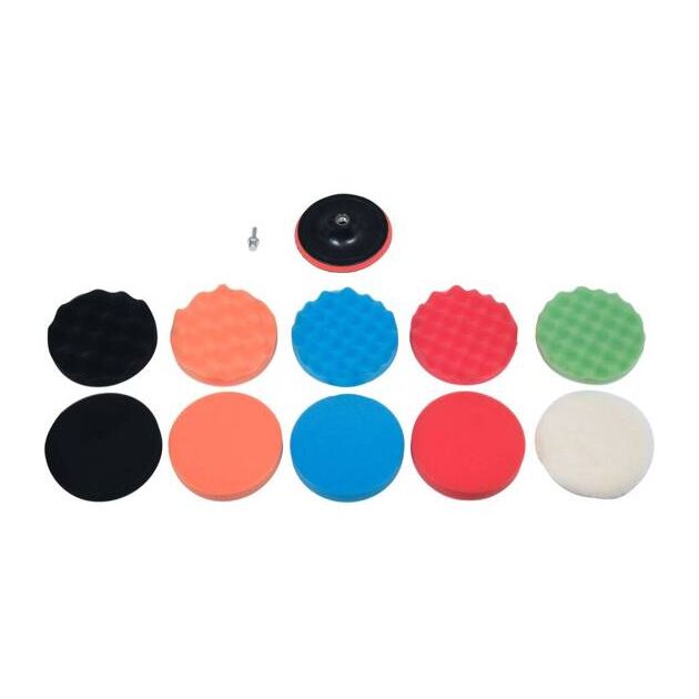 Полировальные губки YATO Ø150мм, h=25мм, 12 шт с адаптером М14, фото  | SNABZHENIE.com.ua