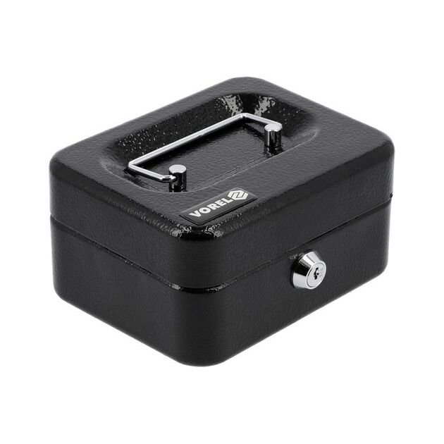 Скринька для денег с замком (2 ключа) VOREL черная, 150x120x80 мм, фото  | SNABZHENIE.com.ua