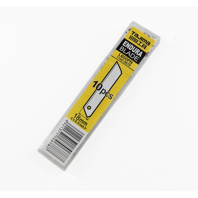 Лезвія для ножа 18 мм безсегментні TAJIMA (Японія) LB50PN ультра гострі 10 шт, фото , зображення 4 | SNABZHENIE.com.ua