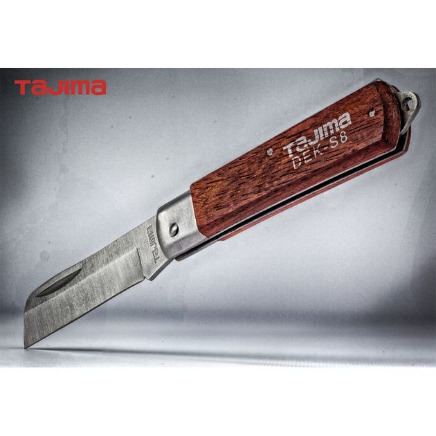Технический нож TAJIMA DEK-S8 с прямым лезвием для электриков, фото  | SNABZHENIE.com.ua