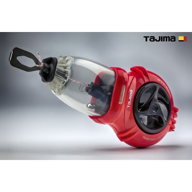 Шнур разметочный TAJIMA 10 м с автоматической смоткой, порошковые чернила, фото  | SNABZHENIE.com.ua
